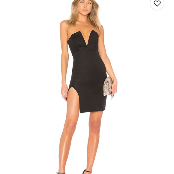 Superdown Black Strapless Mini Dress - Picture 1 of 1